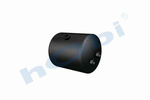Air Tank, Ø246 L:333 Steel, Lt:15 Black (RAL9005)