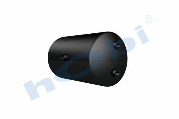 Air Tank, Ø246 L:425 Steel, Lt:17 Black (RAL9005)