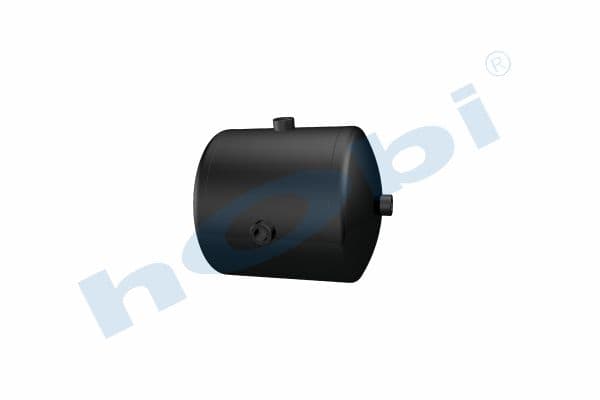 Air Tank, Ø259 L:310 Steel, Lt:13 Black (RAL9005)