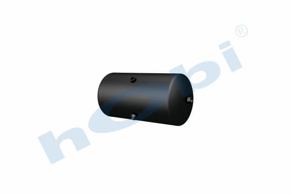 Air Tank, Ø276 L:566 Steel, Lt:30 Black (RAL9005)