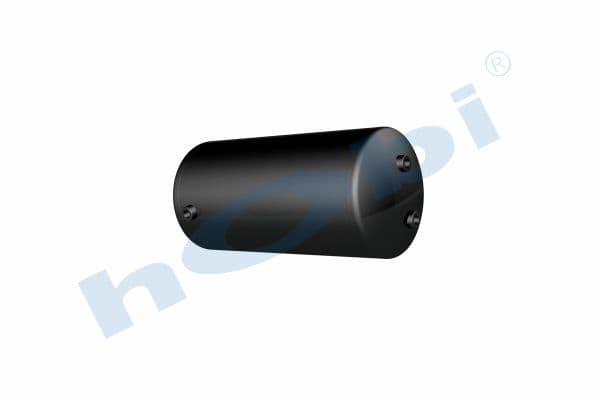 Air Tank, Ø276 L:607 Steel, Lt:33 Black (RAL9005)