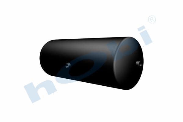 Air Tank, Ø276 L:742 Steel, Lt:40 Black (RAL9005)