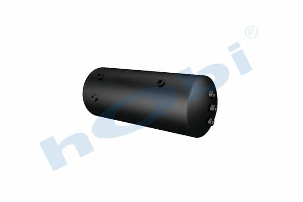 Air Tank, Ø276 L:723 Steel, Lt:40 Black (RAL9005)