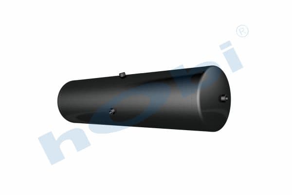 Air Tank, Ø300 L:1145 Steel, Lt:75 Black (RAL9005)