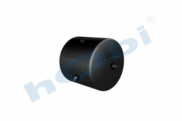 Air Tank, Ø310 L:339 Steel, Lt:20 Black (RAL9005)