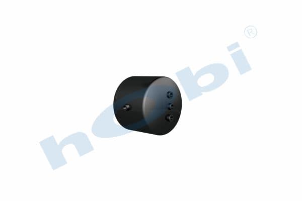 Air Tank, Ø310 L:307 Steel, Lt:20 Black (RAL9005)
