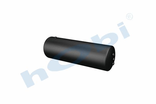 Air Tank, Ø310 L:995 Steel, Lt:70 Black (RAL9005)