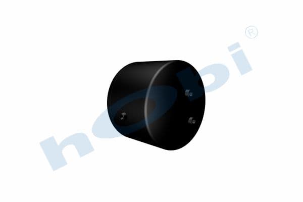 Air Tank, Ø396 L:393 Steel, Lt:40 Black (RAL9005)