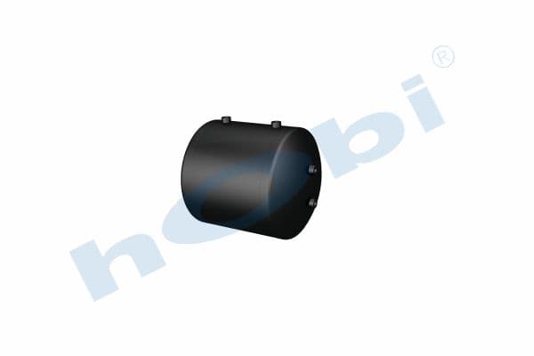 Air Tank, Ø396 L:480 Steel, Lt:50 Black (RAL9005)