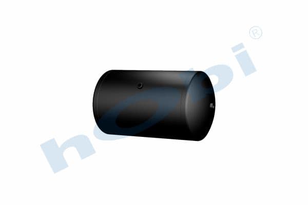 Air Tank, Ø396 L:716 Steel, Lt:80 Black (RAL9005)