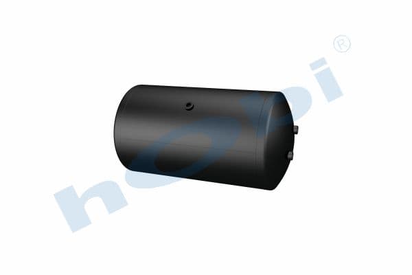 Air Tank, Ø396 L:756 Steel, Lt:80 Black (RAL9005)