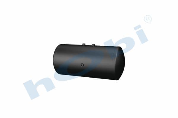 Air Tank, Ø396 L:883 Steel, Lt:100 Black (RAL9005)