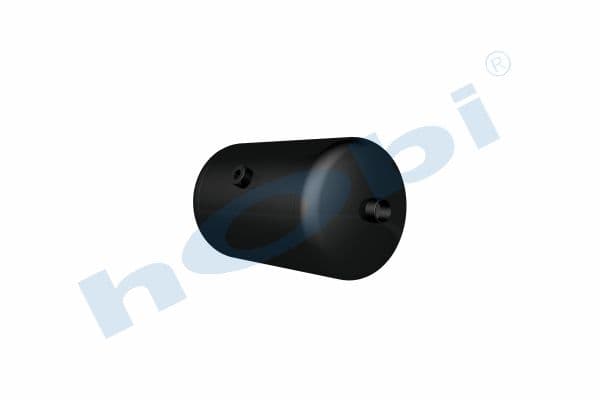 Air Tank, Ø206 L:347 Steel, Lt:10 Black (RAL9005)