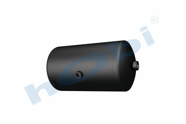 Air Tank, Ø246 L:462,5 Steel, Lt:20 Black (RAL9005)