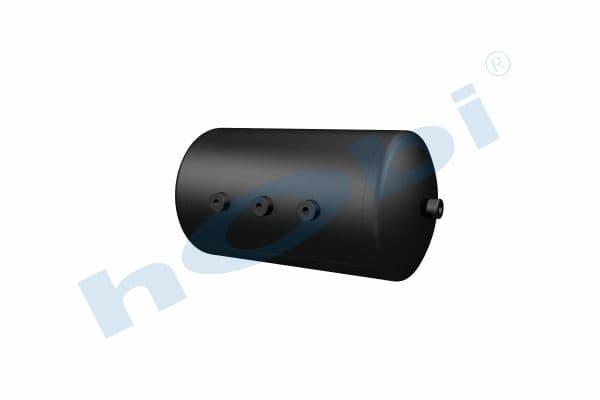Air Tank, Ø246 L:467 Steel, Lt:20 Black (RAL9005)