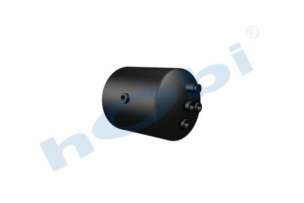 Air Tank, Ø246 L:335,5 Steel, Lt:14 Black (RAL9005)