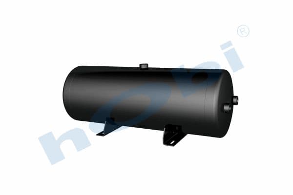 Air Tank, Ø246 L:684 Steel, Body With Bracket, Lt:30 Black (RAL9005)
