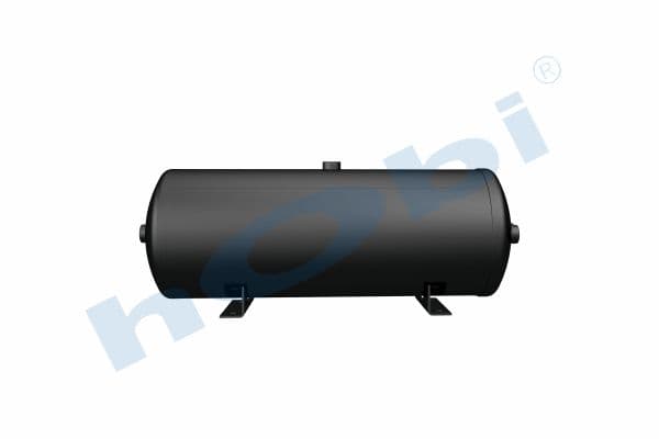 Air Tank, Ø246 L:681 Steel, Body With Bracket, Lt:30 Black (RAL9005)