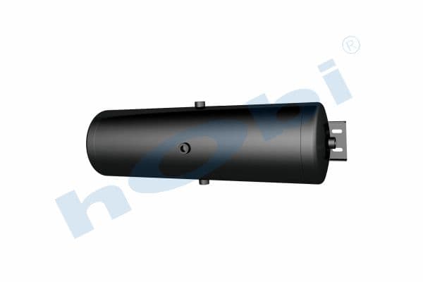 Air Tank, Ø246 L:829 Steel, Cover With Bracket, Lt:38 Black (RAL9005)