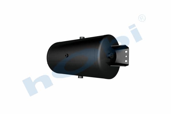 Air Tank, Ø300 L:621 Steel, Cover With Bracket, Lt:50 Black (RAL9005)