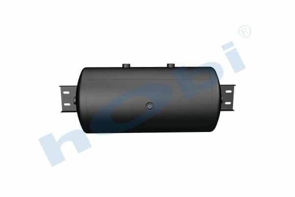 Air Tank, Ø300 L:646 Steel, Cover With Bracket, Lt:50 Black (RAL9005)