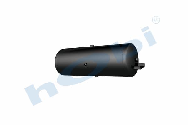 Air Tank, Ø300 L:882 Steel, Cover With Bracket, Lt:60 Black (RAL9005)
