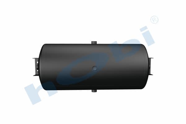 Air Tank, Ø310 L:728 Steel, Cover With Bracket, Lt:50 Black (RAL9005)