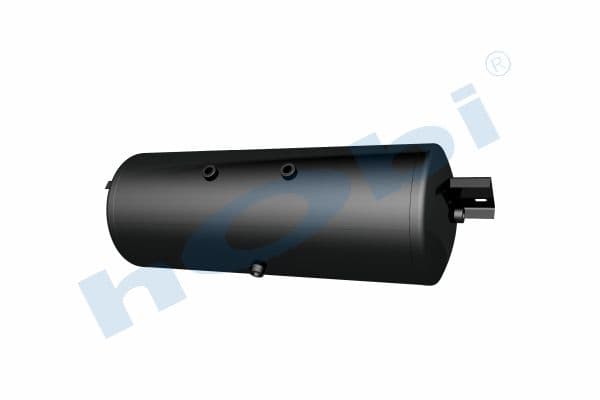 Air Tank, Ø310 L:867 Steel, Cover With Bracket, Lt:60 Black (RAL9005)