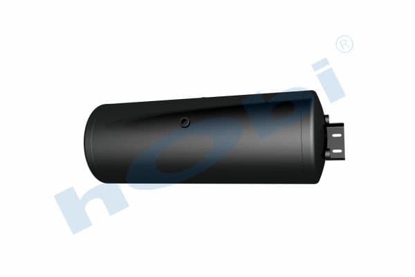 Air Tank, Ø310 L:863 Steel, Cover With Bracket, Lt:60 Black (RAL9005)