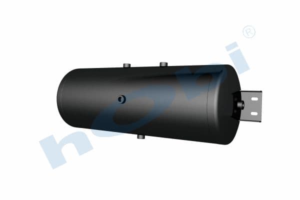 Air Tank, Ø310 L:867 Steel, Cover With Bracket, Lt:60 Black (RAL9005)