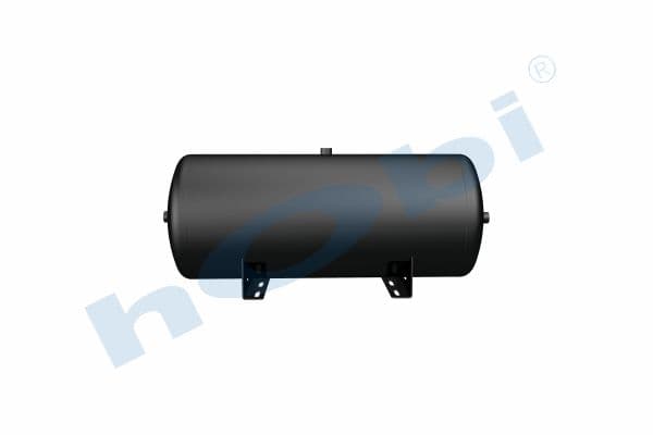 Air Tank, Ø350 L:873 Steel, Body With Bracket, Lt:80 Black (RAL9005)