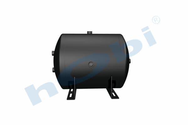 Air Tank, Ø396 L:537 Steel, Body With Bracket, Lt:60 Black (RAL9005)