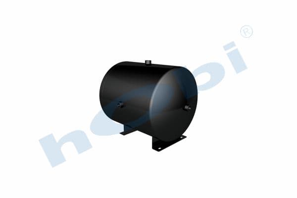 Air Tank, Ø396 L:542 Steel, Body With Bracket, Lt:60 Black (RAL9005)