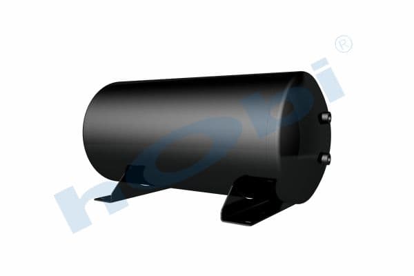Air Tank, Ø396 L:885 Steel, Body With Bracket, Lt:100 Black (RAL9005)