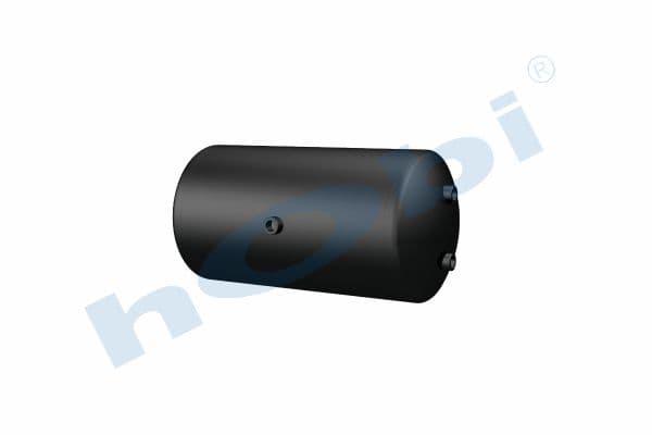 Air Tank, Ø276 L:557 Steel, Lt:30 Black (RAL9005)