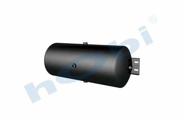 Air Tank, Ø300 L:723 Steel, Cover With Bracket, Lt:50 Black (RAL9005)