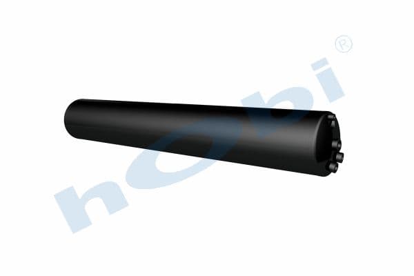 Air Tank, Ø230 L:1407,4 Steel, Lt:56 Black (RAL9005)