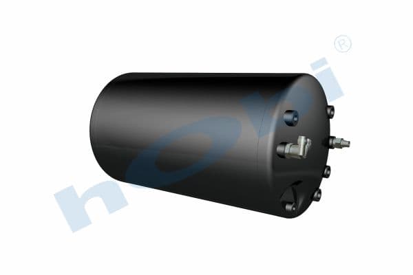 Air Tank, Ø330 L:617 Steel, Lt:50 Black (RAL9005)