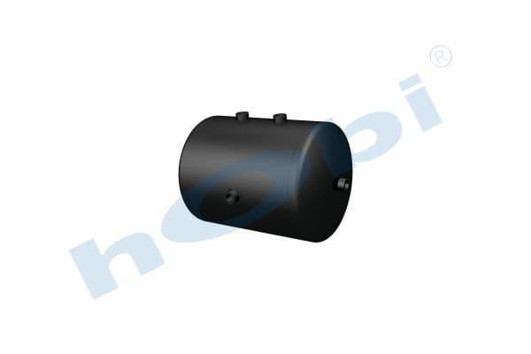 Air Tank, Ø310 L:445 Steel, Lt:30 Black (RAL9005)