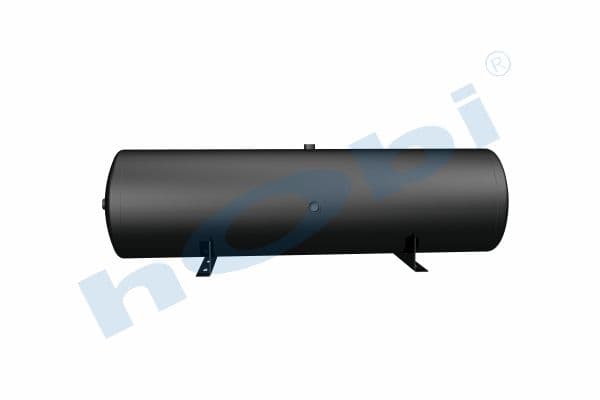 Air Tank, Ø310 L:1145 Steel, Body With Bracket, Lt:80 Black (RAL9005)