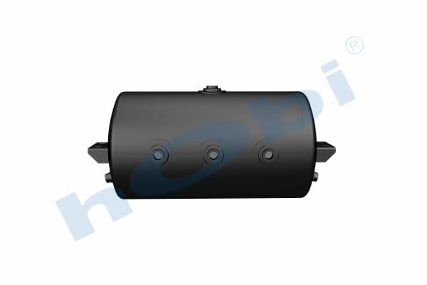 Air Tank, Ø330 L:626,6 Steel, Cover With Bracket, Lt:48 Black (RAL9005)