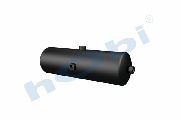 Air Tank, Ø154 L:516 Steel, Lt:9 Black (RAL9005)