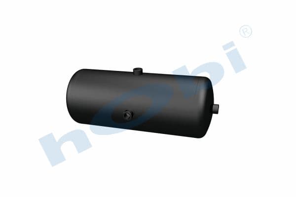Air Tank, Ø206 L:516 Steel, Lt:17 Black (RAL9005)