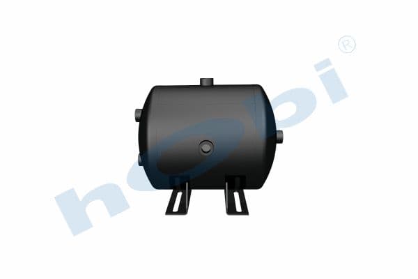 Air Tank, Ø276 L:362 Steel, Body With Bracket, Lt:20 Black (RAL9005)