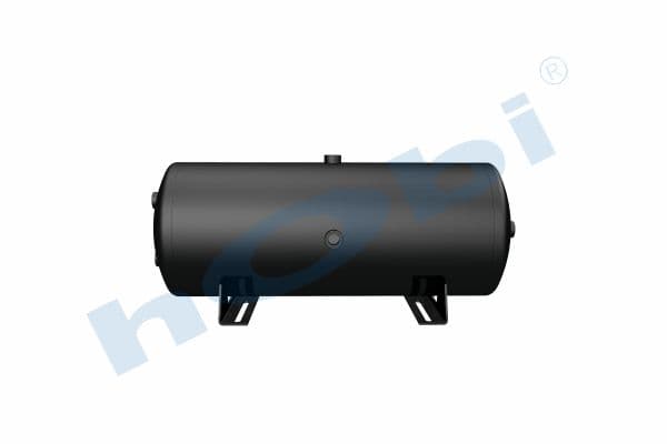 Air Tank, Ø276 L:720 Steel, Body With Bracket, Lt:40 Black (RAL9005)