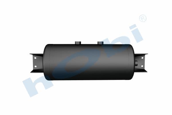 Air Tank, Ø246 L:609,5 Steel, Cover With Bracket, Lt:28,5 Black (RAL9005)