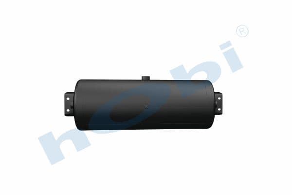 Air Tank, Ø246 L:683 Steel, Cover With Bracket, Lt:32,5 Black (RAL9005)