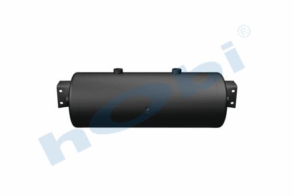 Air Tank, Ø246 L:683 Steel, Cover With Bracket, Lt:32,5 Black (RAL9005)