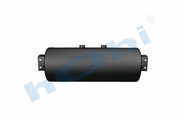 Air Tank, Ø246 L:683 Steel, Cover With Bracket, Lt:32,5 Black (RAL9005)