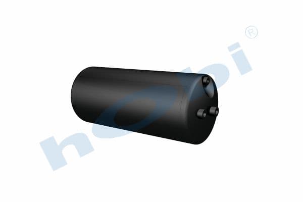 Air Tank, Ø230 L:566 Steel, Lt:23 Black (RAL9005)